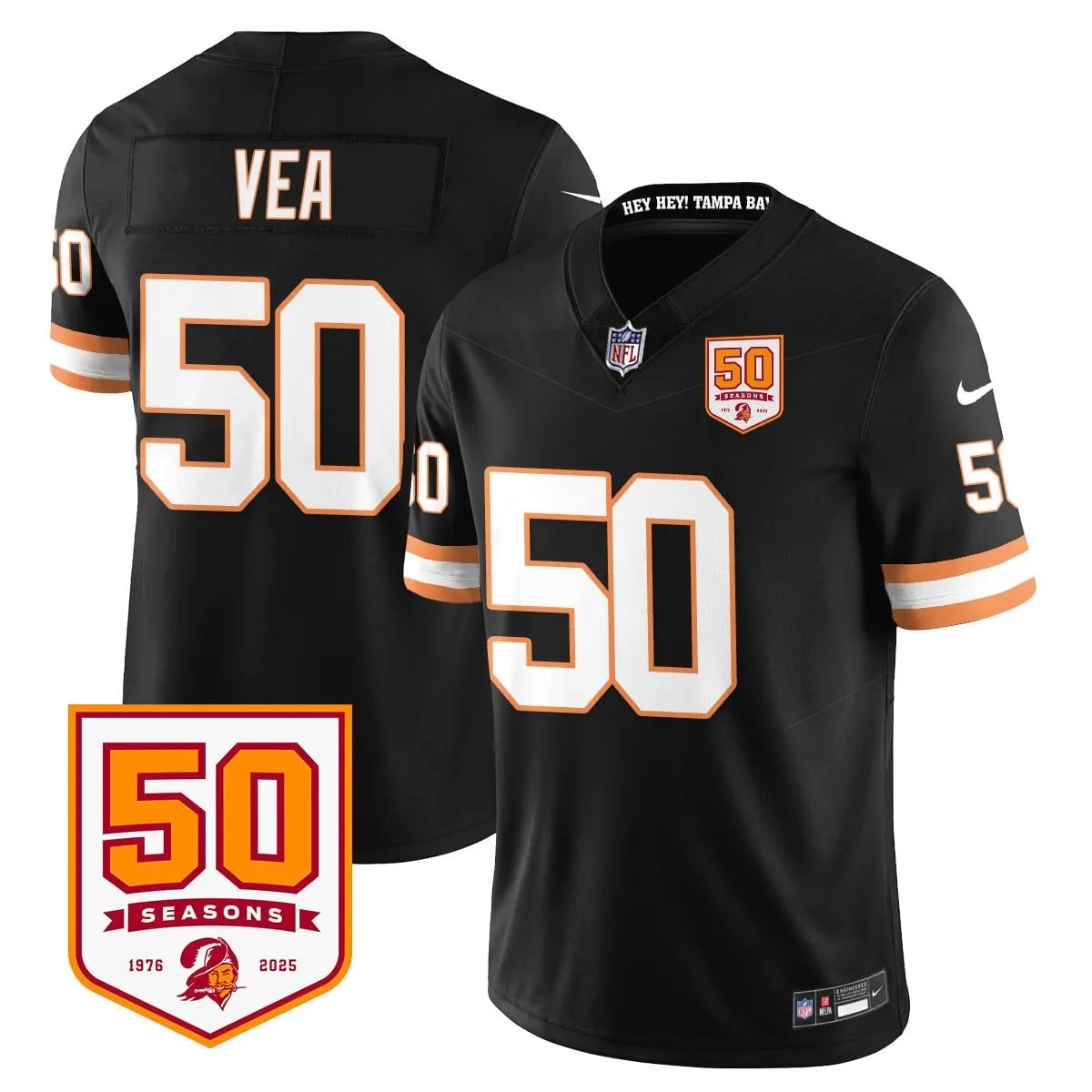 Tampa Bay Buccaneers Nike Vapor Limited Stitched Jersey - White - Image 13