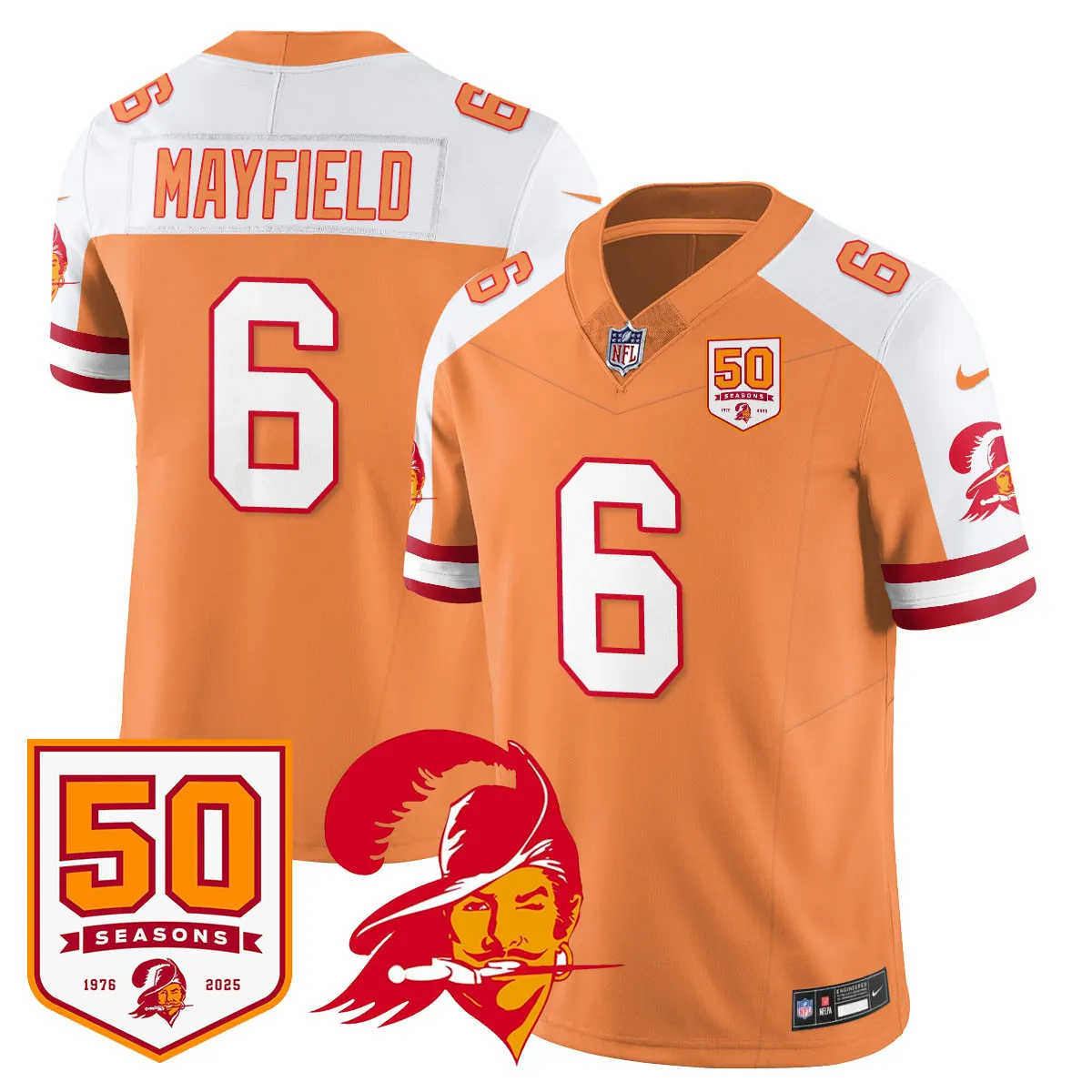 Tampa Bay Buccaneers Nike Vapor Limited Stitched Jersey - White - Image 19