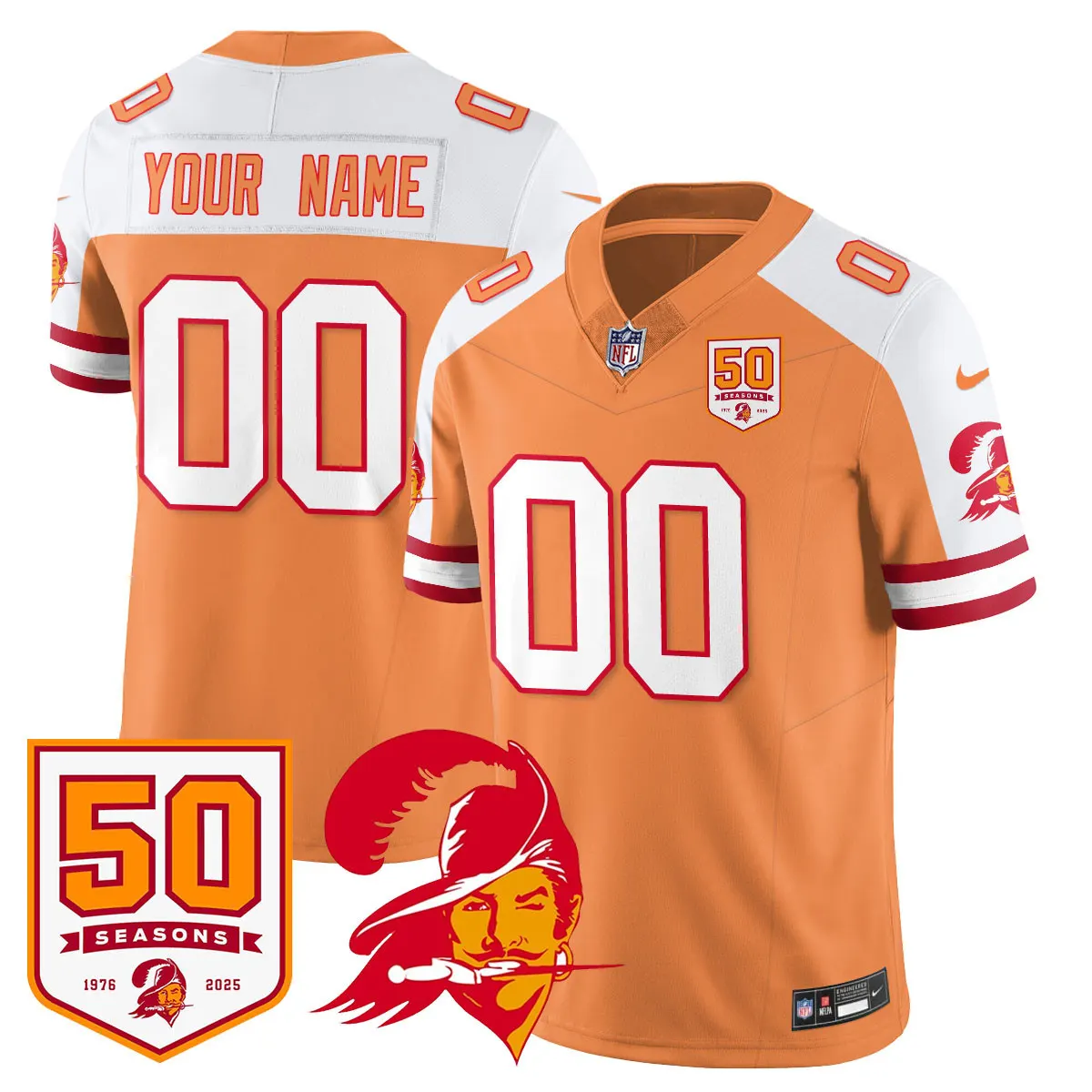 Tampa Bay Buccaneers Nike Vapor Limited Stitched Jersey - White - Image 22
