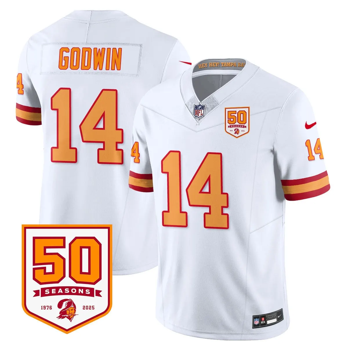 Tampa Bay Buccaneers Nike Vapor Limited Stitched Jersey - White - Image 30