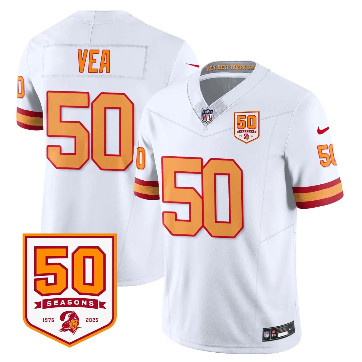 Tampa Bay Buccaneers Nike Vapor Limited Stitched Jersey - White - Image 33