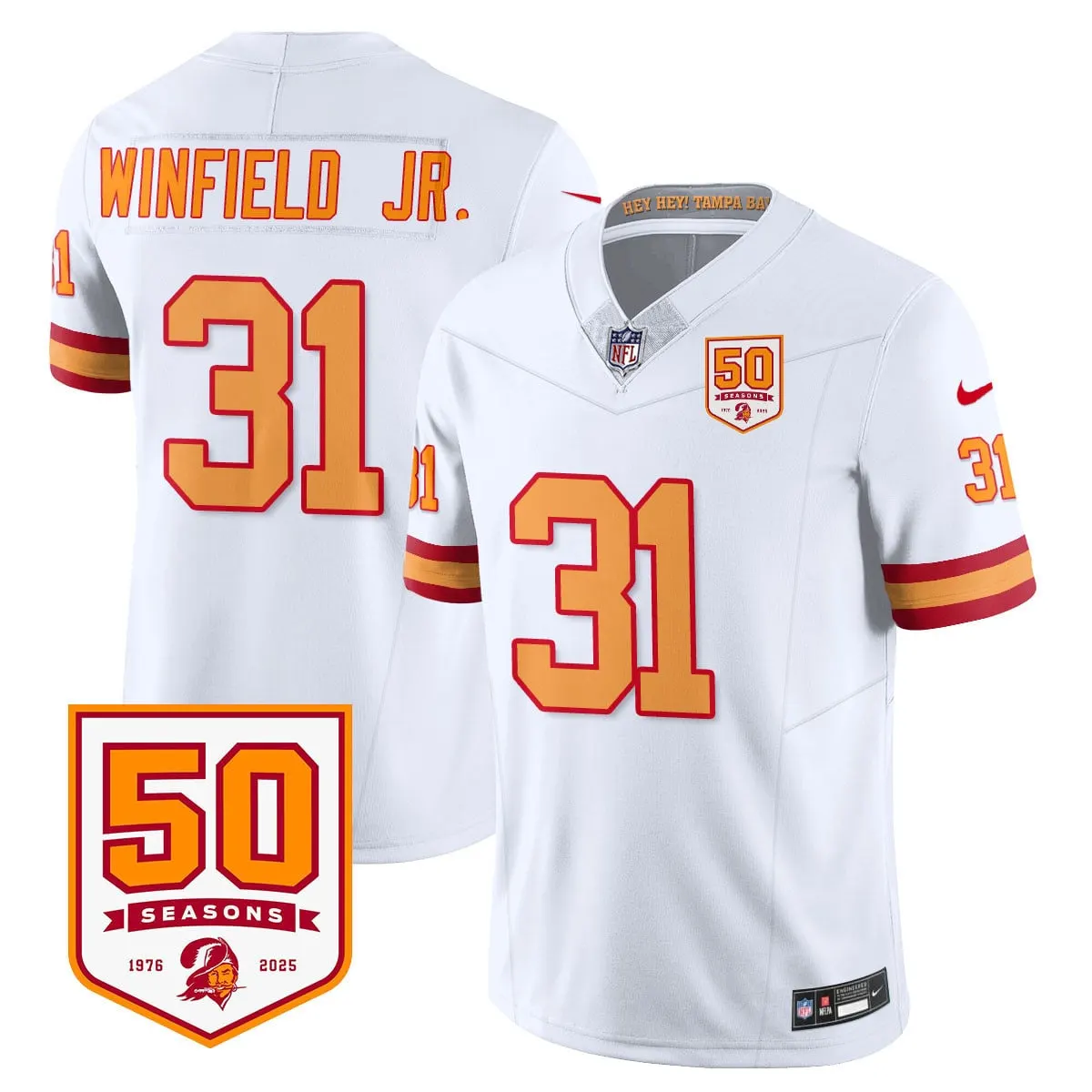 Tampa Bay Buccaneers Nike Vapor Limited Stitched Jersey - White - Image 34