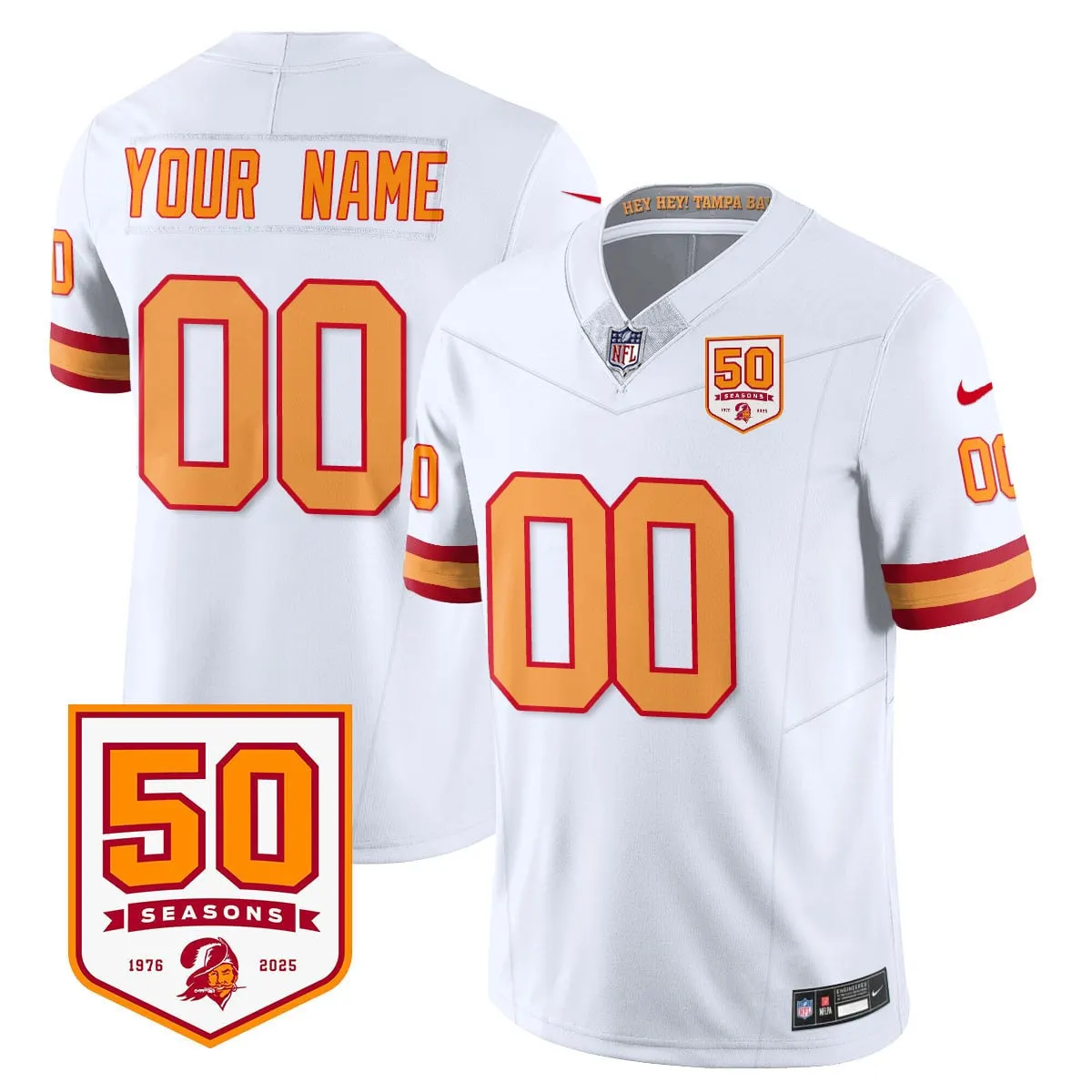 Tampa Bay Buccaneers Nike Vapor Limited Stitched Jersey - White - Image 35