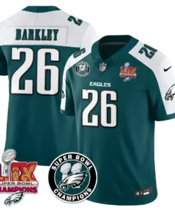 Philadelphia Eagles Nike Super Bowl LIX Champions Stitched Jersey - Kelly Green