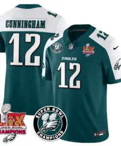 Philadelphia Eagles Nike Super Bowl LIX Champions Stitched Jersey - Kelly Green - Image 4