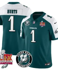 Philadelphia Eagles Nike Super Bowl LIX Champions Stitched Jersey - Kelly Green - Image 7