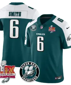 Philadelphia Eagles Nike Super Bowl LIX Champions Stitched Jersey - Kelly Green - Image 9