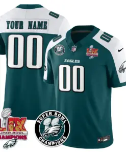 Philadelphia Eagles Nike Super Bowl LIX Champions Stitched Jersey - Kelly Green - Image 10