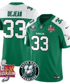 Philadelphia Eagles Nike Super Bowl LIX Champions Stitched Jersey - Kelly Green - Image 15