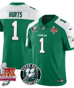 Philadelphia Eagles Nike Super Bowl LIX Champions Stitched Jersey - Kelly Green - Image 17