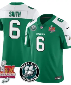 Philadelphia Eagles Nike Super Bowl LIX Champions Stitched Jersey - Kelly Green - Image 19