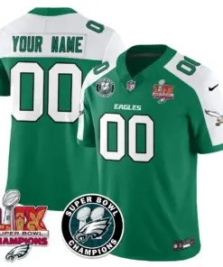 Philadelphia Eagles Nike Super Bowl LIX Champions Stitched Jersey - Kelly Green - Image 20