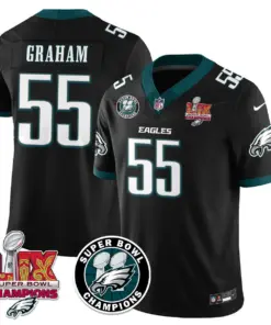 Philadelphia Eagles Nike Super Bowl LIX Champions Stitched Jersey - Kelly Green - Image 26