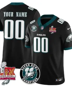Philadelphia Eagles Nike Super Bowl LIX Champions Stitched Jersey - Kelly Green - Image 30