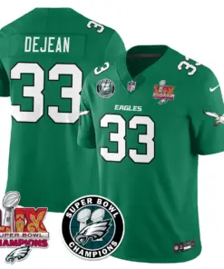 Philadelphia Eagles Nike Super Bowl LIX Champions Stitched Jersey - Kelly Green - Image 45