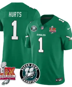 Philadelphia Eagles Nike Super Bowl LIX Champions Stitched Jersey - Kelly Green - Image 47