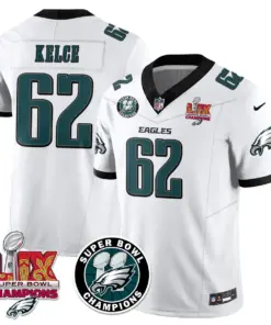 Philadelphia Eagles Nike Super Bowl LIX Champions Stitched Jersey - Kelly Green - Image 55