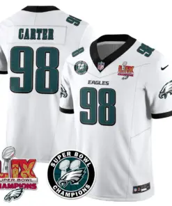 Philadelphia Eagles Nike Super Bowl LIX Champions Stitched Jersey - Kelly Green - Image 52
