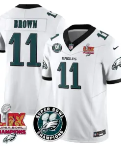 Philadelphia Eagles Nike Super Bowl LIX Champions Stitched Jersey - Kelly Green - Image 57