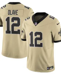 New Orleans Saints Nike Alternate Golds Vapor Limited Stitched Jersey - Gold - Image 14