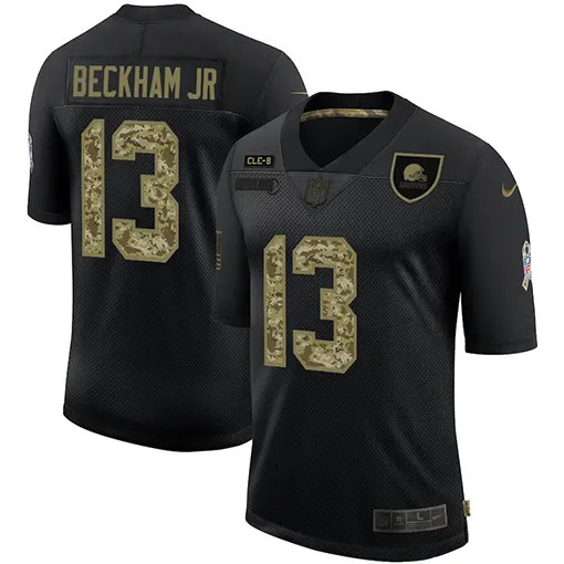 Cleveland Browns Nike 2020 Salute to Service Limited Stitched Jersey - Black