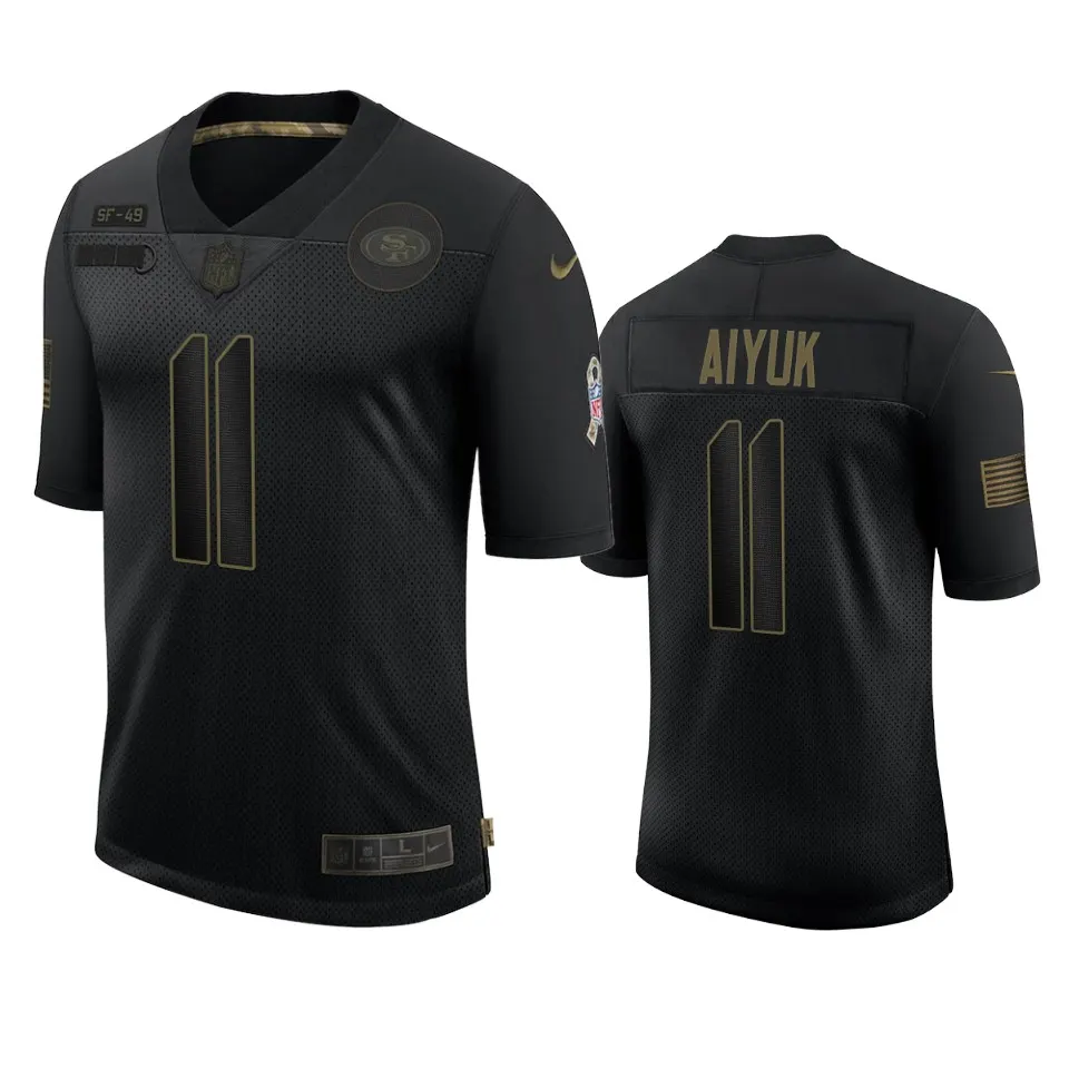 Brandon Aiyuk San Francisco 49ers Nike 2020 Salute to Service Limited Jersey - Black