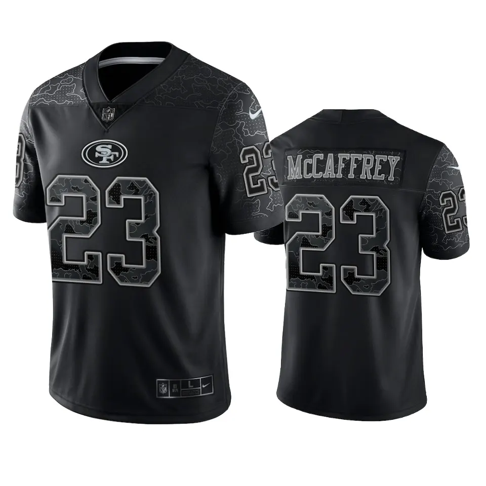 Christian McCaffrey San Francisco 49ers Nike RFLCTV Limited Jersey - Black