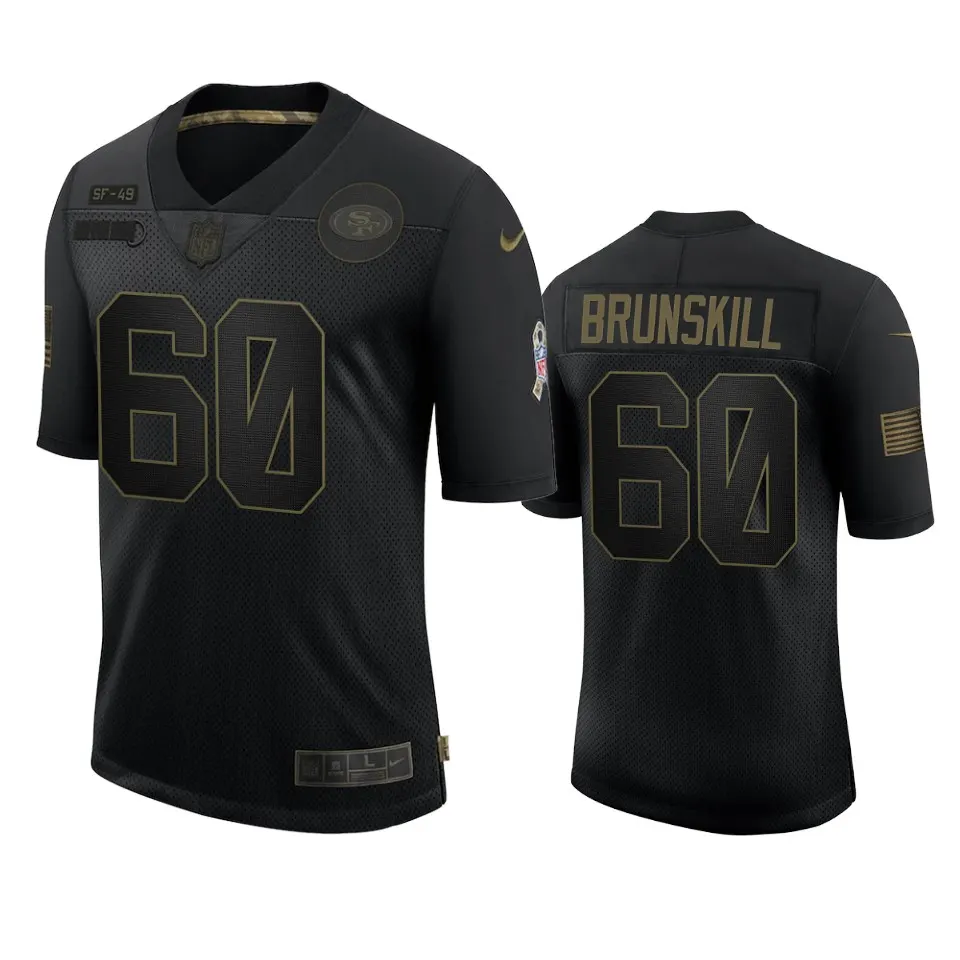 Daniel Brunskill San Francisco 49ers Nike 2020 Salute to Service Limited Jersey - Black