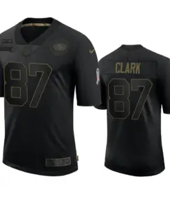 Dwight Clark San Francisco 49ers Nike 2020 Salute to Service Retired Player Jersey - Black