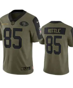 George Kittle San Francisco 49ers Nike 2021 Salute to Service Limited Jersey - Olive