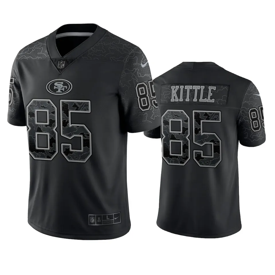 George Kittle San Francisco 49ers Nike RFLCTV Limited Jersey - Anthracite