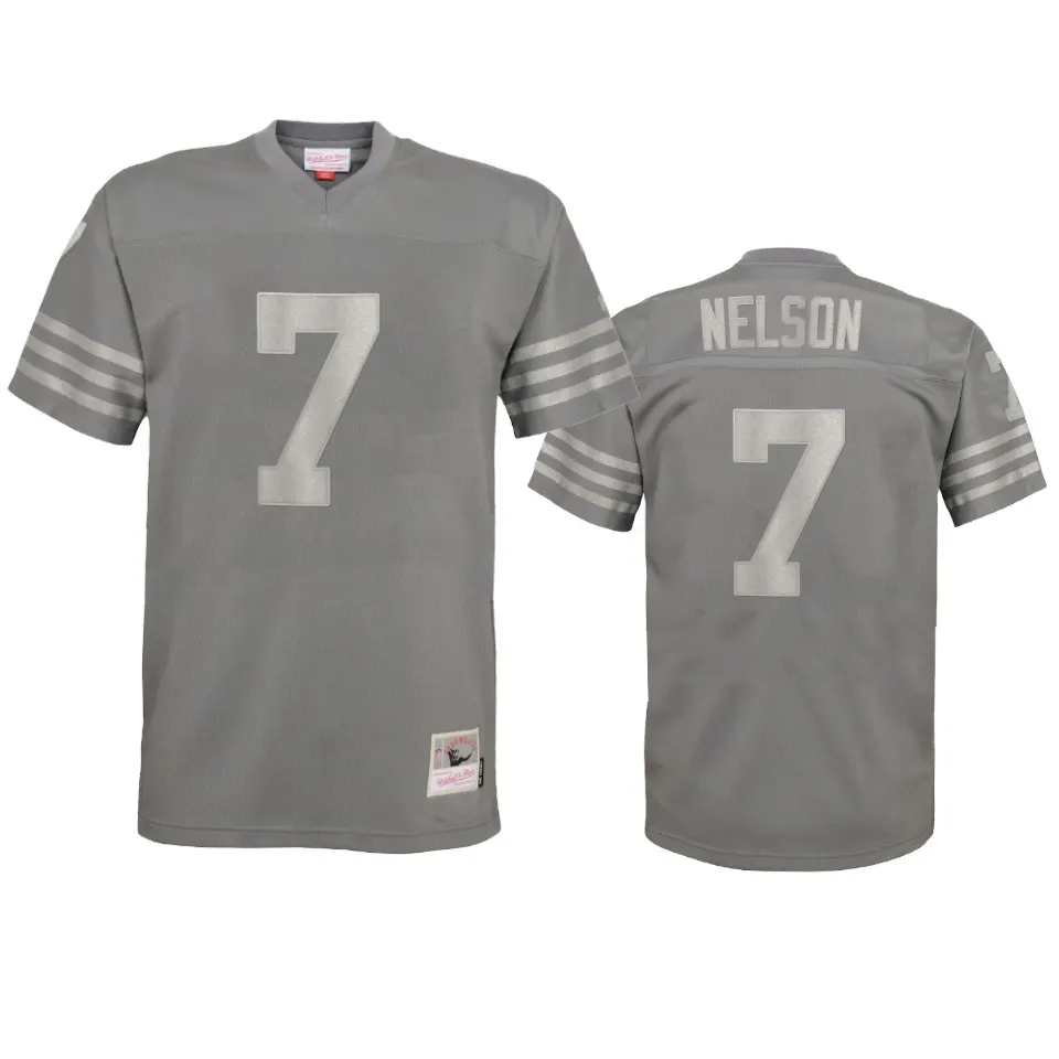 J.J. Nelson San Francisco 49ers Mitchell & Ness Metal Replica Jersey - Grey
