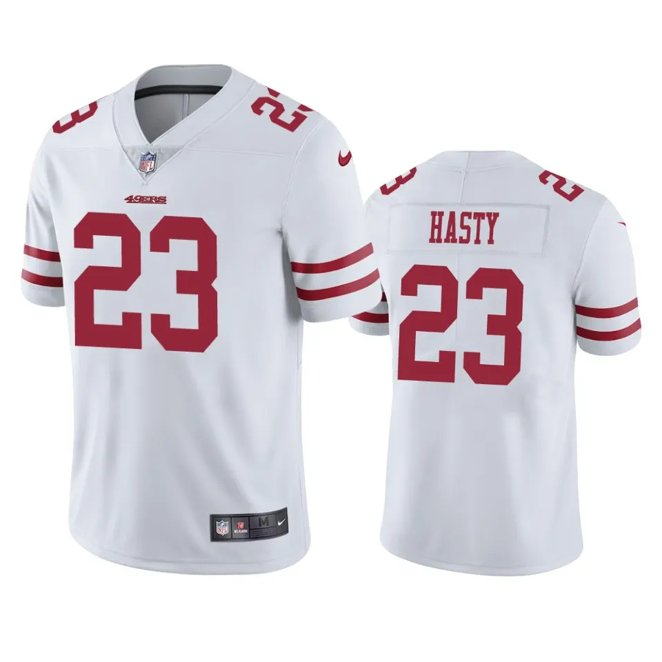 JaMycal Hasty San Francisco 49ers Nike Vapor Limited Jersey - White