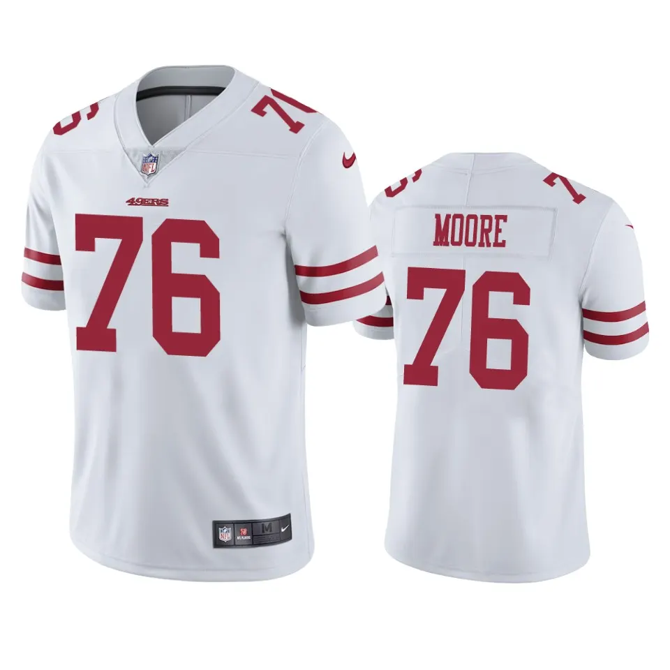 Jaylon Moore San Francisco 49ers Nike Vapor Limited Jersey - White