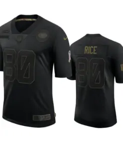 Jerry Rice San Francisco 49ers Nike 2020 Salute to Service Limited Jersey - Black
