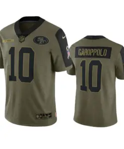 Jimmy Garoppolo San Francisco 49ers Nike 2021 Salute to Service Limited Jersey - Olive