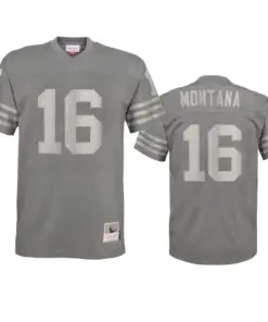 Joe Montana San Francisco 49ers Mitchell & Ness Metal Replica Jersey - Grey