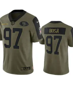Nick Bosa San Francisco 49ers Nike 2021 Salute to Service Limited Jersey - Olive