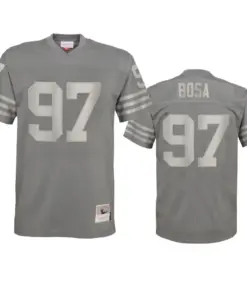 Nick Bosa San Francisco 49ers Mitchell & Ness Metal Replica Jersey - Grey