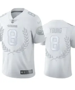 Steve Young San Francisco 49ers Nike MVP Platinum Limited Jersey - White