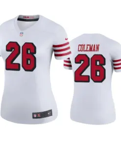 Tevin Coleman San Francisco 49ers Nike Women's Color Rush Legend Jersey - White