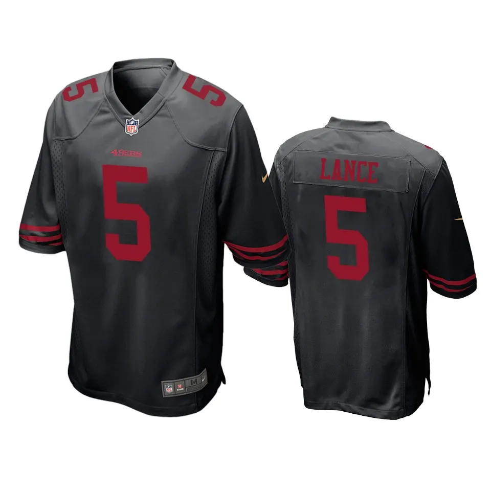 Trey Lance San Francisco 49ers Nike 2021 NFL Draft Game Jersey - Anthracite