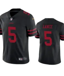 Trey Lance San Francisco 49ers Nike 2021 NFL Draft Vapor Limited Jersey - Black