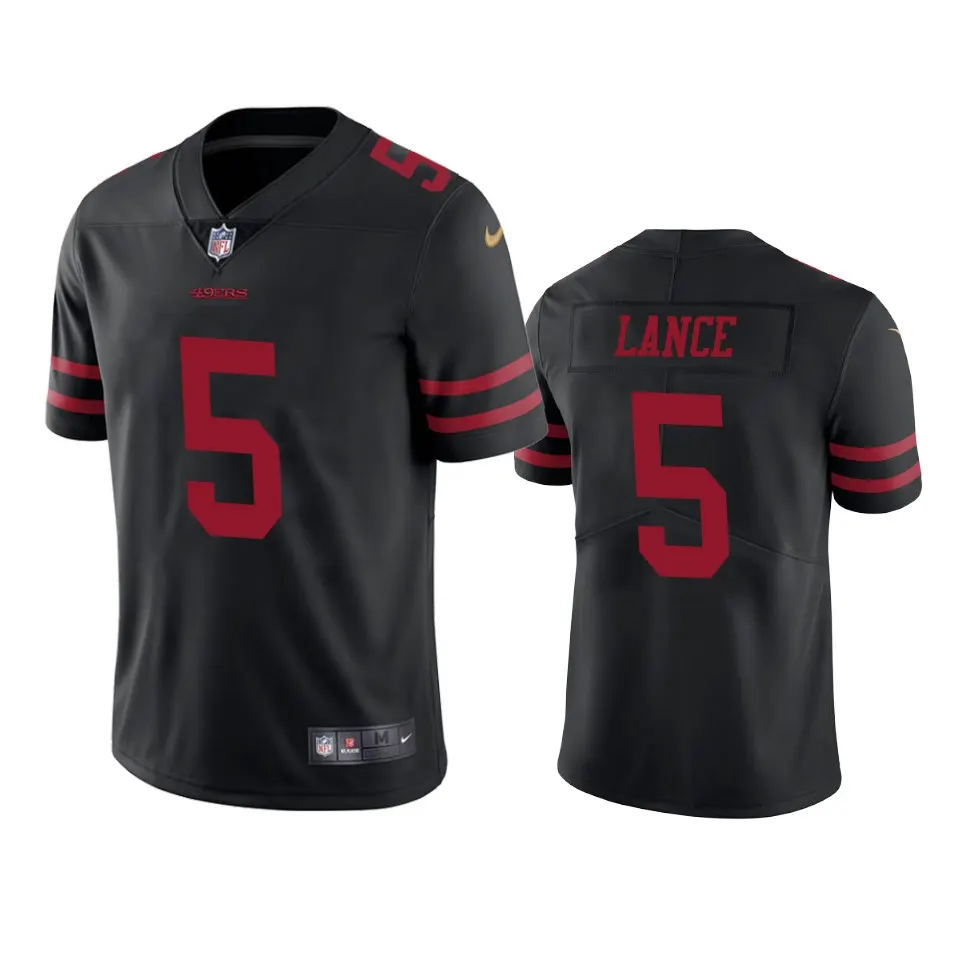 Trey Lance San Francisco 49ers Nike 2021 NFL Draft Vapor Limited Jersey - Black