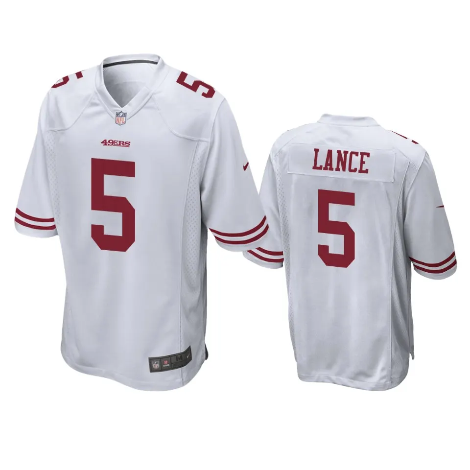 Trey Lance San Francisco 49ers Nike 2021 NFL Draft Game Jersey - White