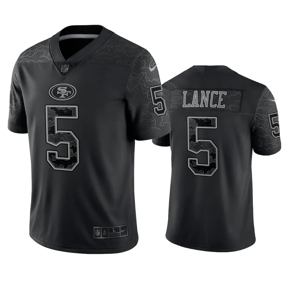 Trey Lance San Francisco 49ers Nike RFLCTV Limited Jersey - Anthracite
