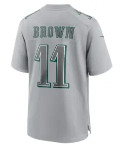 A.J. Brown Philadelphia Eagles Nike Atmosphere Fashion Game Jersey - Gray - Image 4
