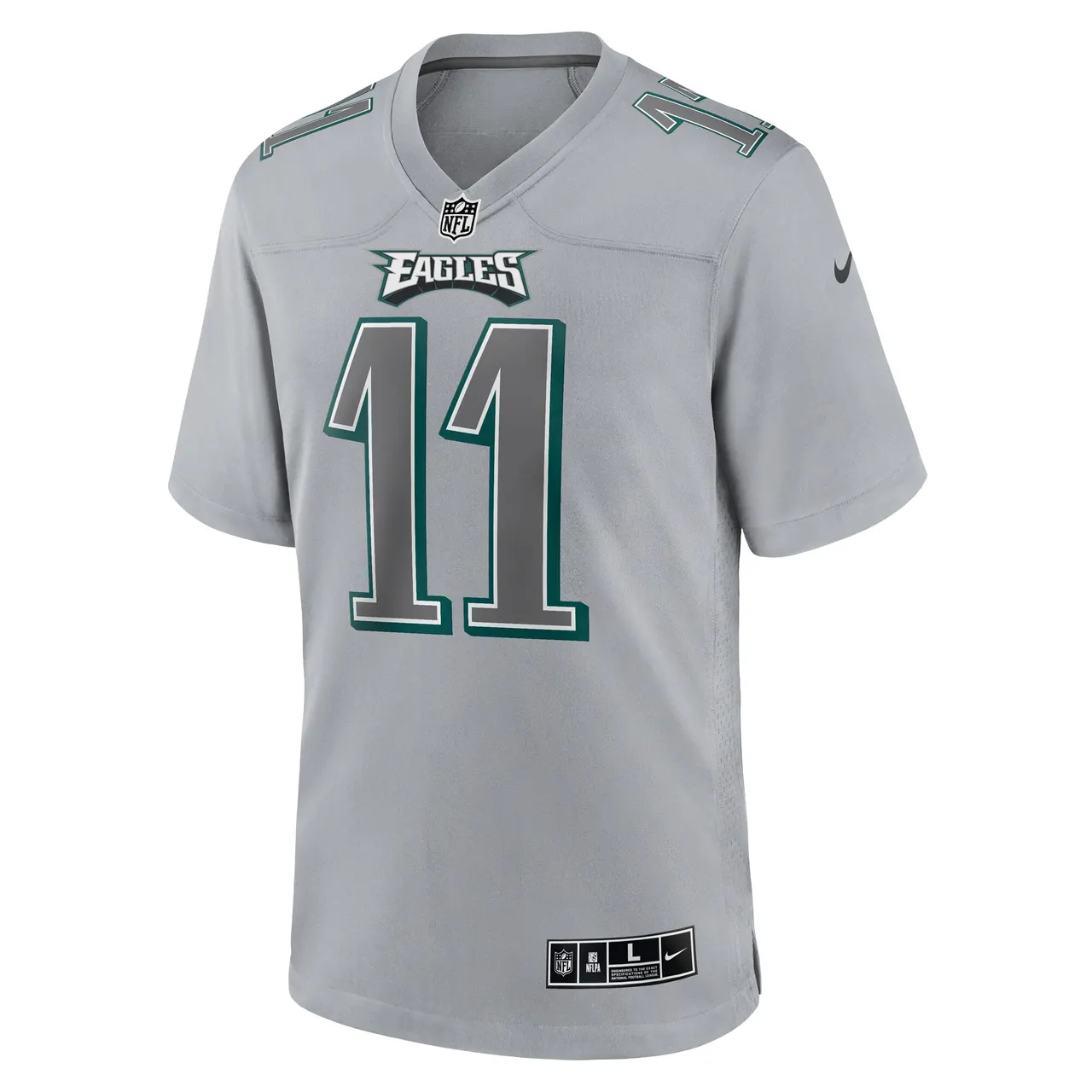 A.J. Brown Philadelphia Eagles Nike Atmosphere Fashion Game Jersey - Gray - Image 3