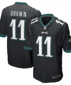 Alternative view of A.J. Brown Philadelphia Eagles Nike Game Jersey - Black