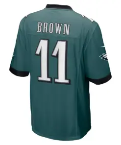 A.J. Brown Philadelphia Eagles Nike Game Jersey - Black - Image 7